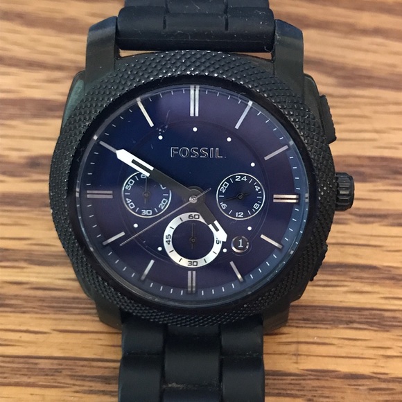 fossil silicone watch